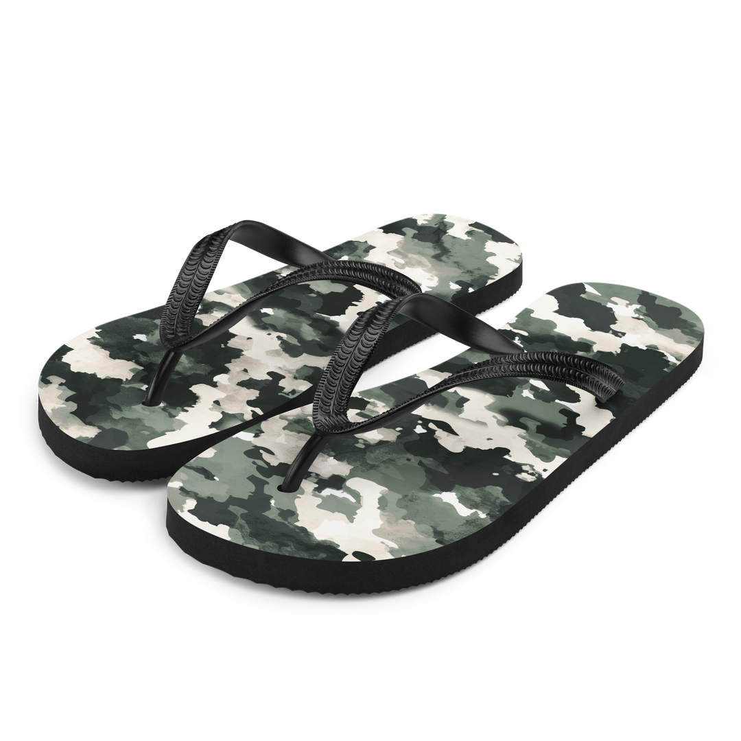 Valantomode | Women's Forest Mist Flip-Flops - Cushioned Summer Sandals