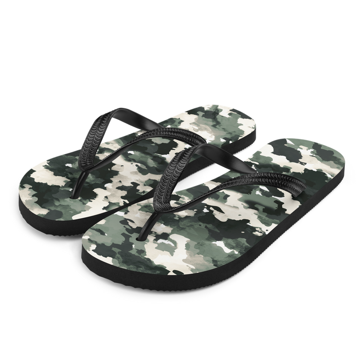 Valantomode | Women's Forest Mist Flip-Flops - Cushioned Summer Sandals