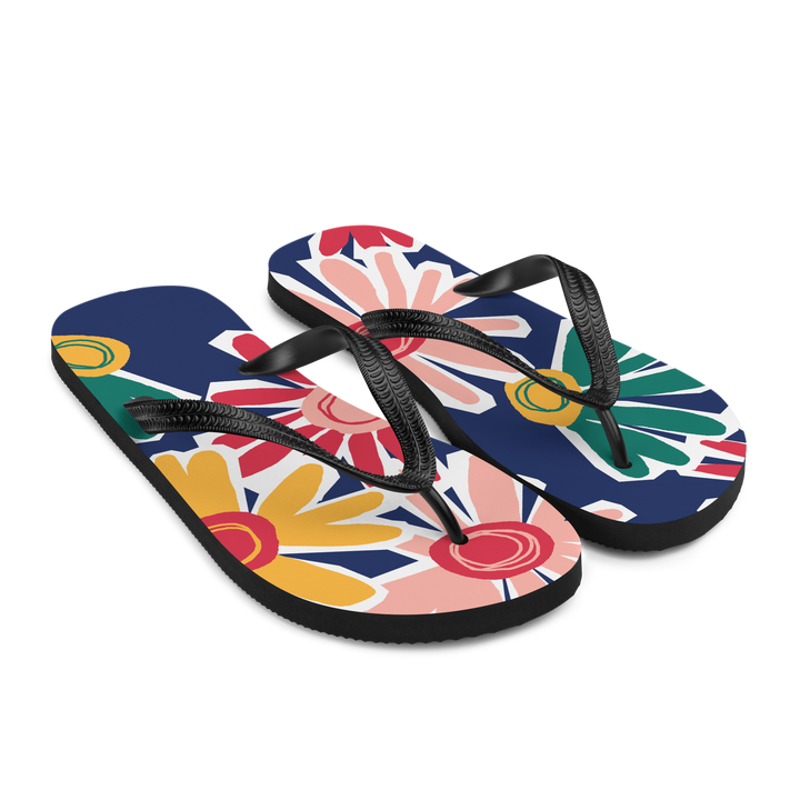 Valantomode | Women's Sunburst Flip-Flops - Beach Sandals