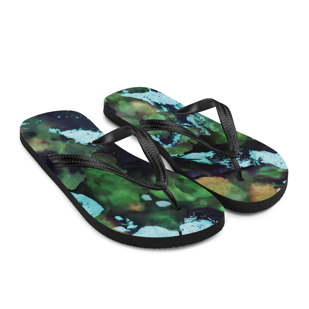 Valantomode | Women's Mystic Forest Flip-Flops - Comfortable Beach Sandals