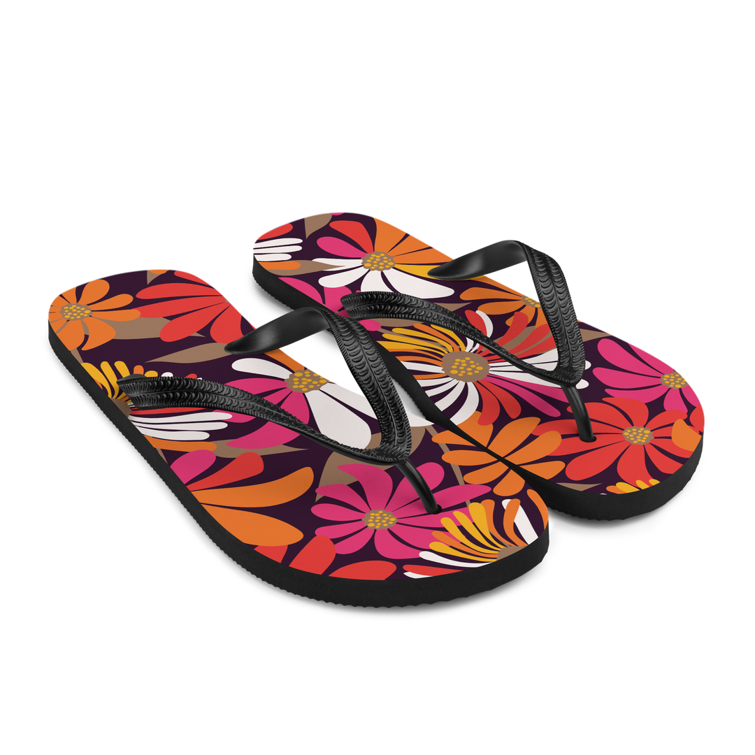 Valantomode | Women's Petal Groove Cushioned Flip-Flops