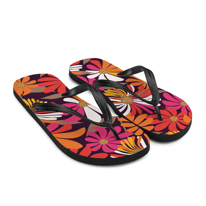 Valantomode | Women's Petal Groove Cushioned Flip-Flops