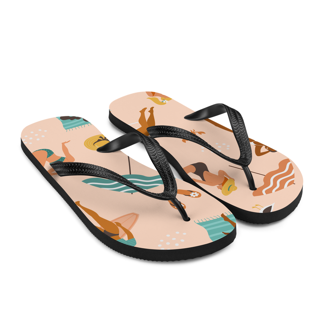 Valantomode | Women's Beach Flip-Flops — Cushioned Non-Slip Sandals