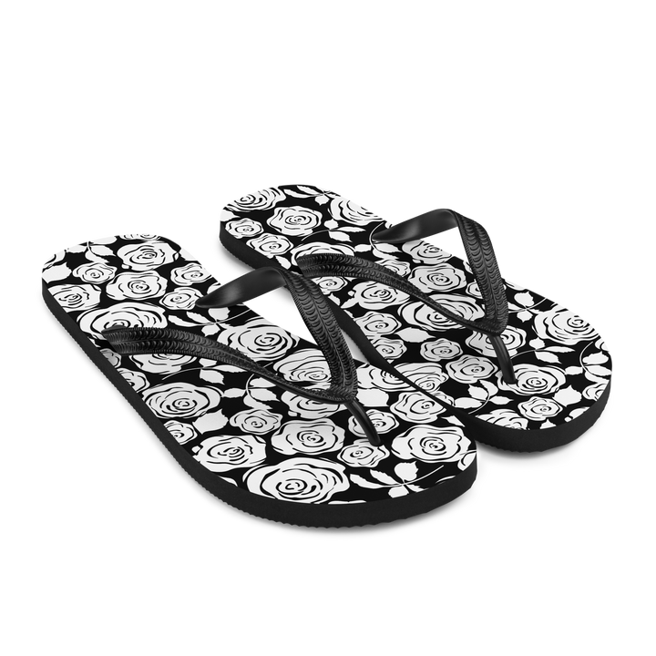Valantomode | Women's Moon Blossom Floral Flip-Flops - Comfort Sandals