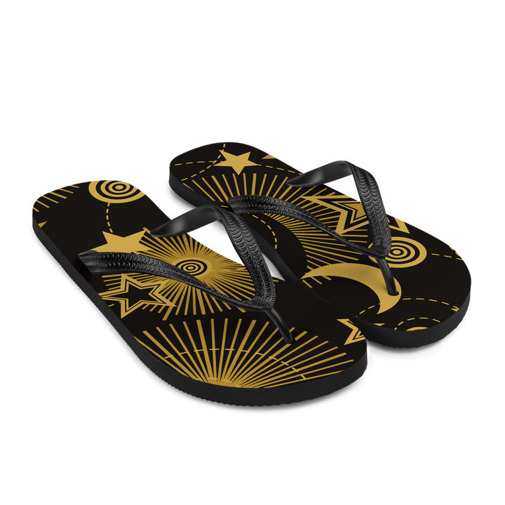 Valantomode | Women's Starlight Eclipse Metallic Flip-Flops