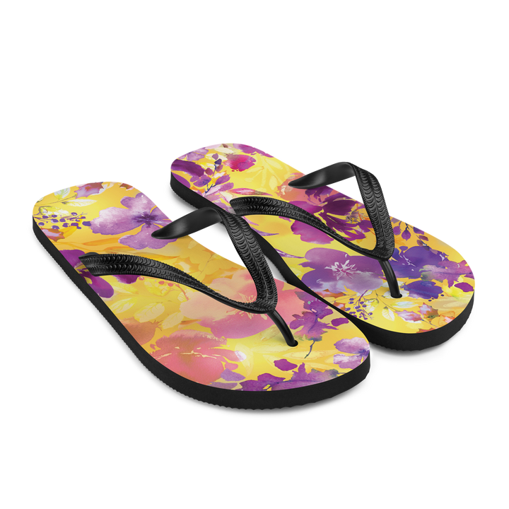 Valantomode | Women's Floral Sunrise Flip-Flops