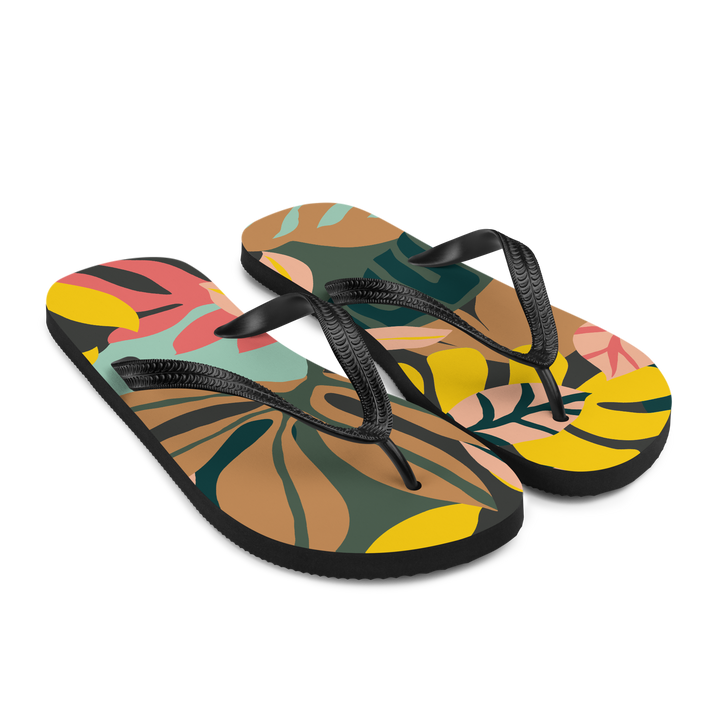 Valantomode | Women's Tropical Beach Flip-Flops - Arch Support