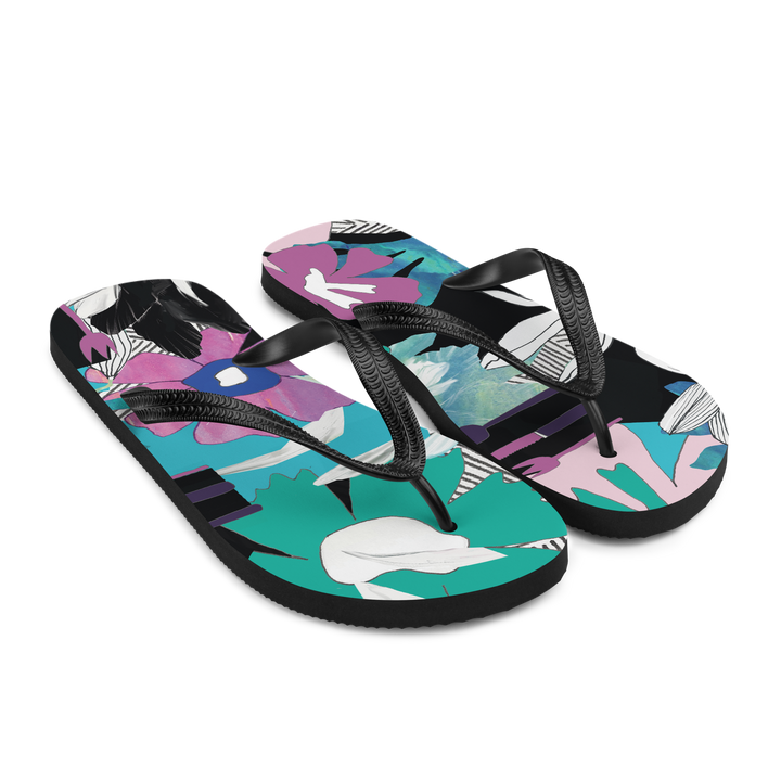 Valantomode | Women's Tropical Prism Beach Flip-Flops