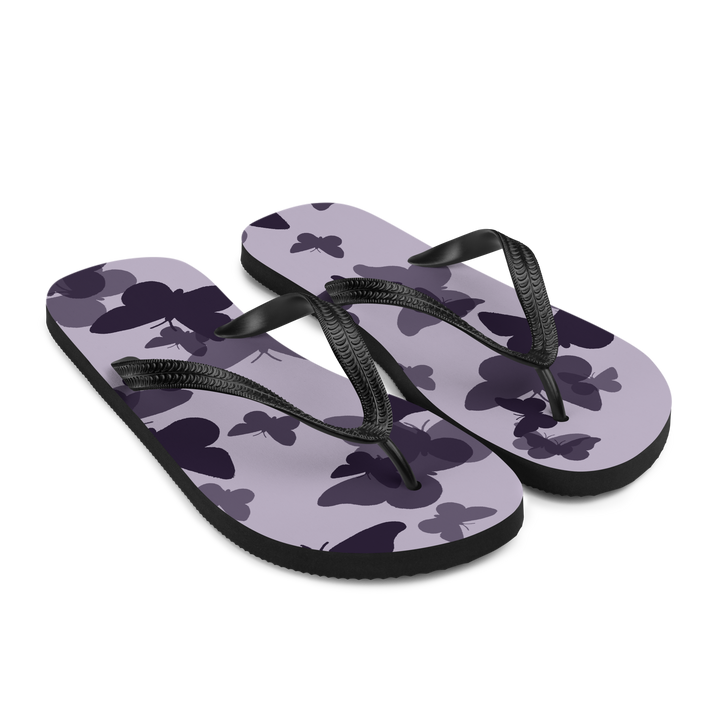 Valantomode | Violet Flutter Flip-Flops for Women - Beach Sandals