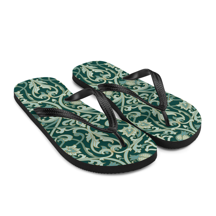 Valantomode | Women's Garden Lattice Flip-Flops Cushioned Summer Sandals