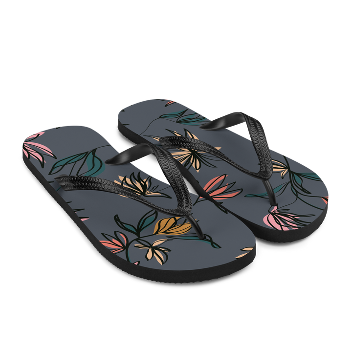 Valantomode | Women's Mystic Petals Floral Flip-Flops Comfy Sandals