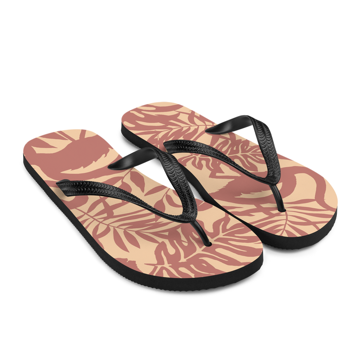 Valantomode | Women's Blush Tropic Flip-Flops - Comfortable Beach Sandals