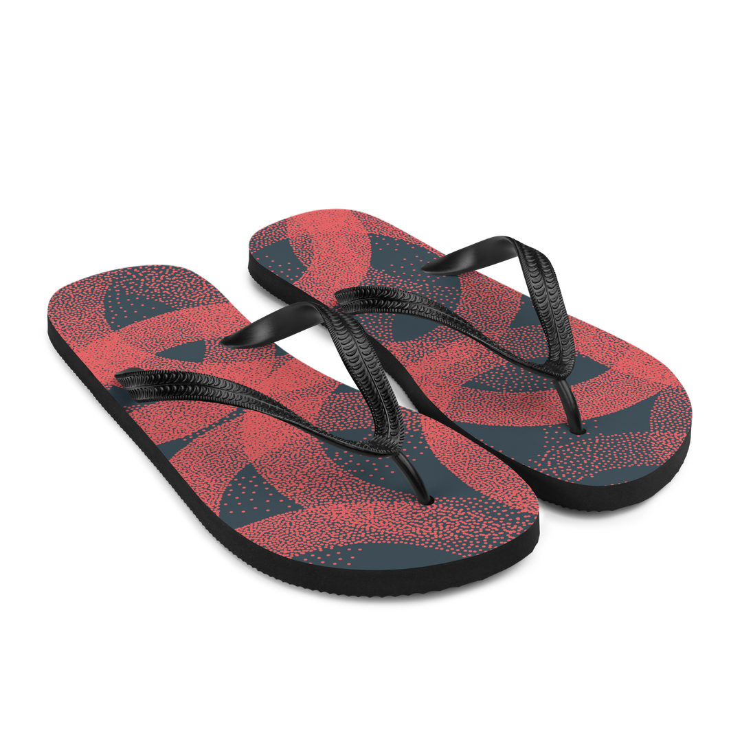 Valantomode | Women's Coral Flip-Flops - Comfortable Beach Sandals