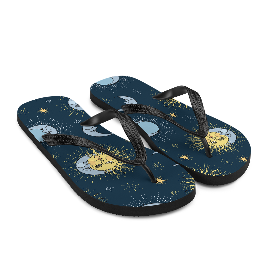 Valantomode | Women's Celestial Flip-Flops, Comfortable Beach Sandals