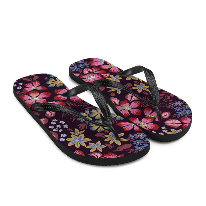 Valantomode | Women's Floral Garden Flip-Flops - Summer Sandals