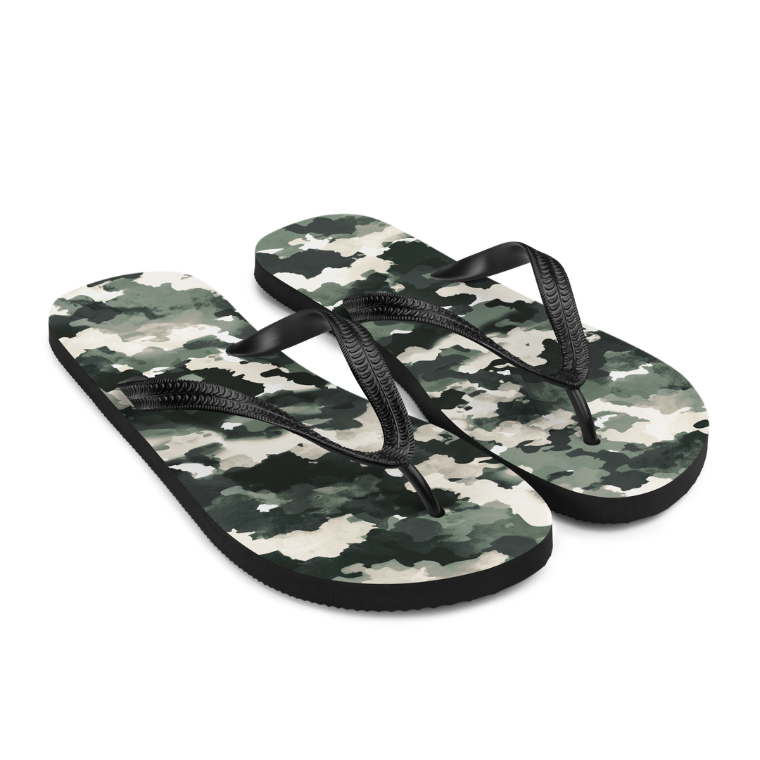 Valantomode | Women's Forest Mist Flip-Flops - Cushioned Summer Sandals