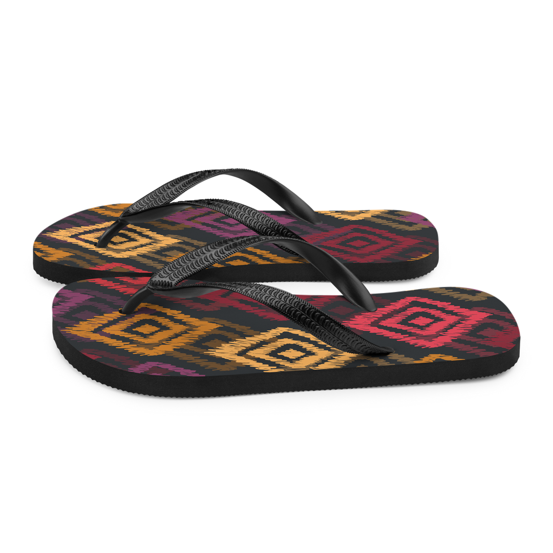 Valantomode | Women's Mosaic Flip-Flops — Lightweight Summer Sandals