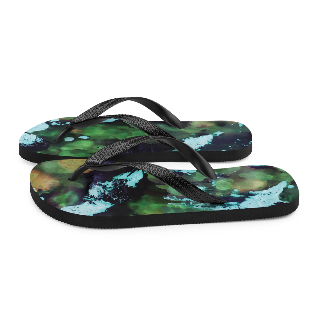 Valantomode | Women's Mystic Forest Flip-Flops - Comfortable Beach Sandals