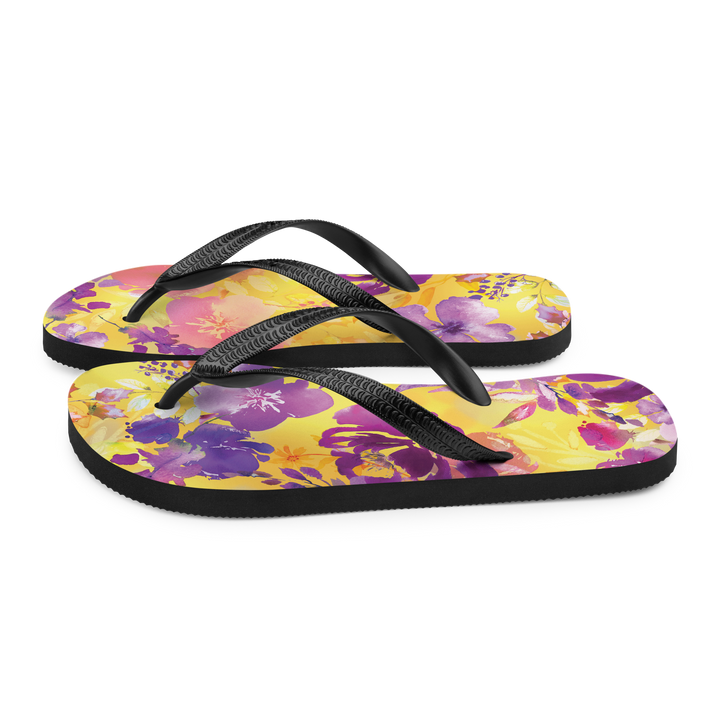 Valantomode | Women's Floral Sunrise Flip-Flops