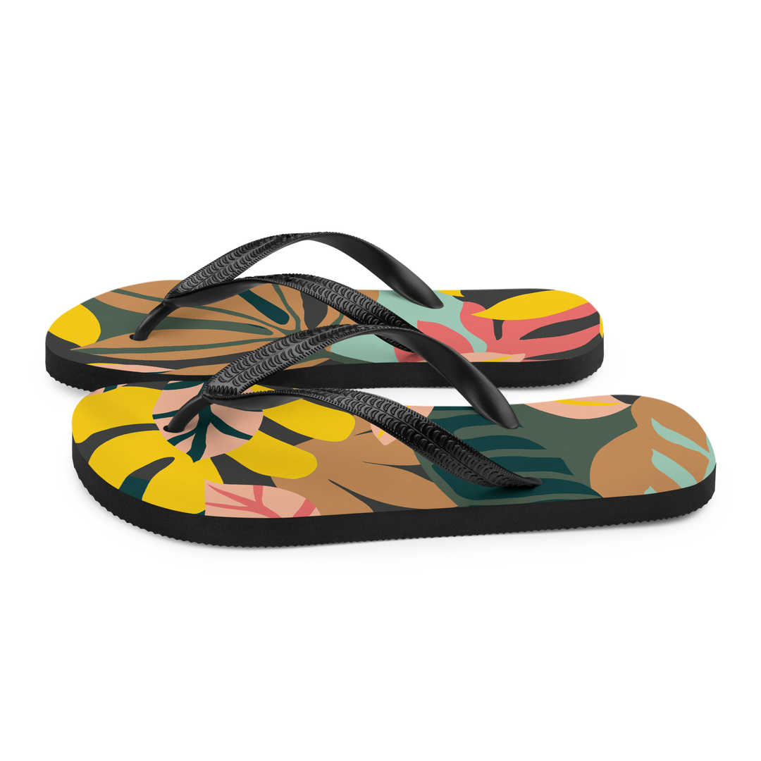 Valantomode | Women's Tropical Beach Flip-Flops - Arch Support