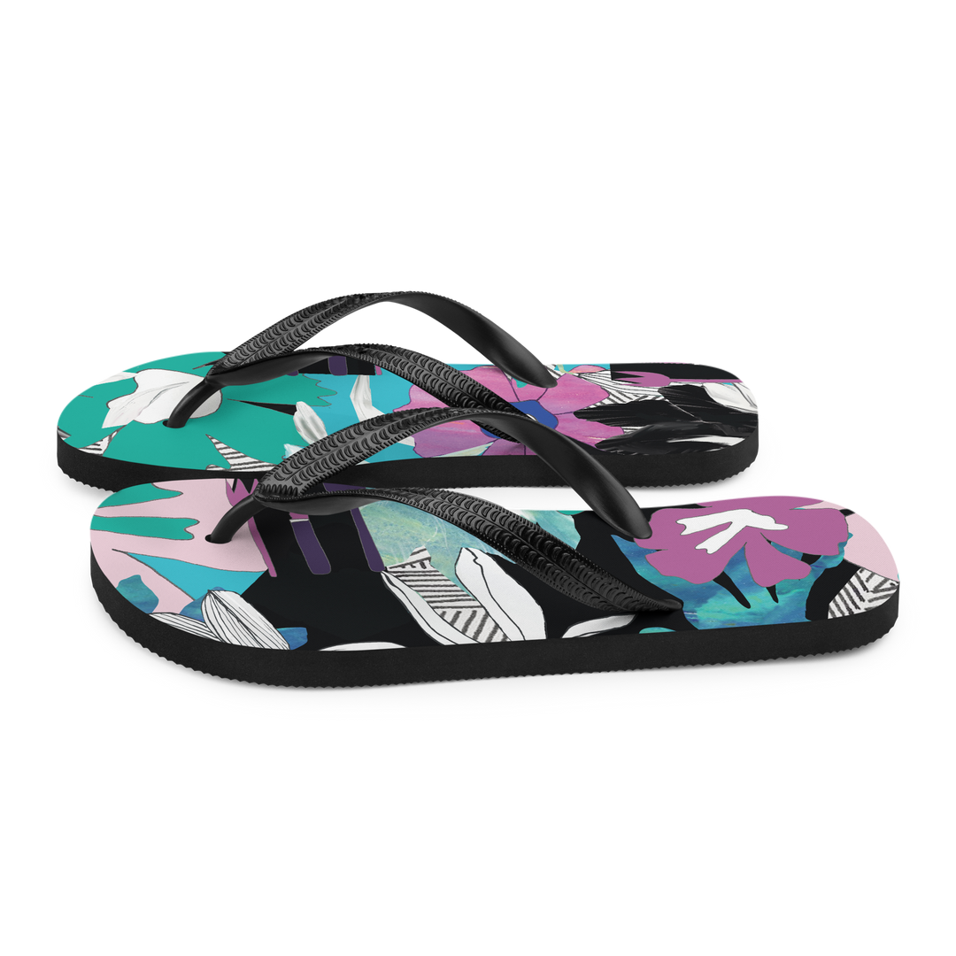 Valantomode | Women's Tropical Prism Beach Flip-Flops