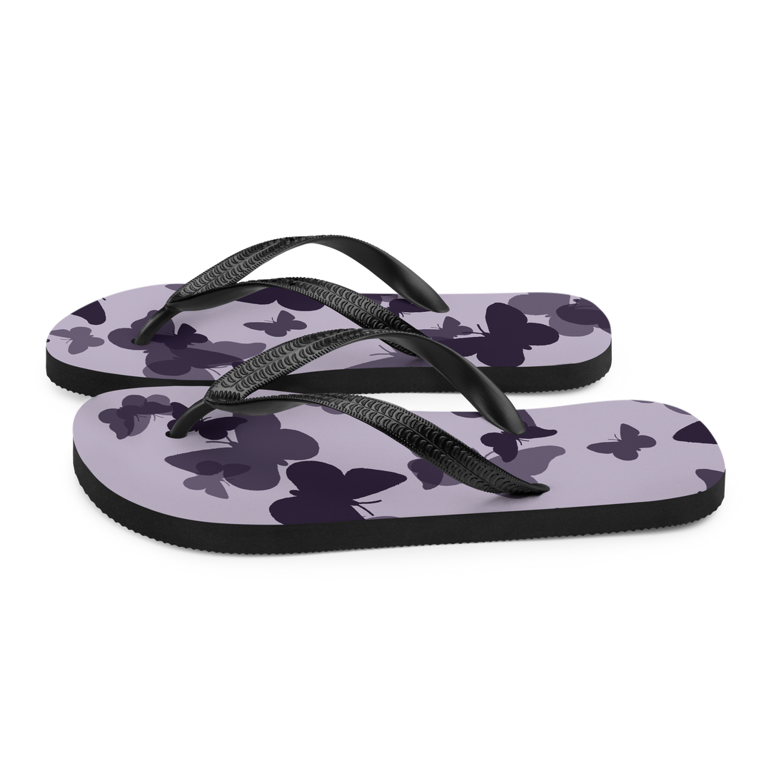 Valantomode | Violet Flutter Flip-Flops for Women - Beach Sandals
