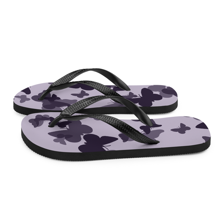 Valantomode | Violet Flutter Flip-Flops for Women - Beach Sandals