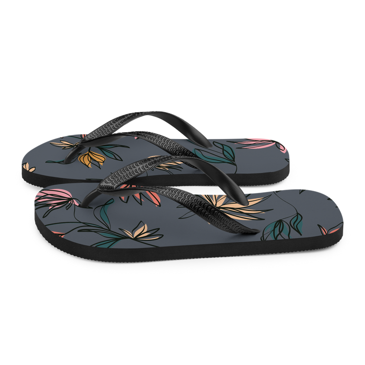 Valantomode | Women's Mystic Petals Floral Flip-Flops Comfy Sandals