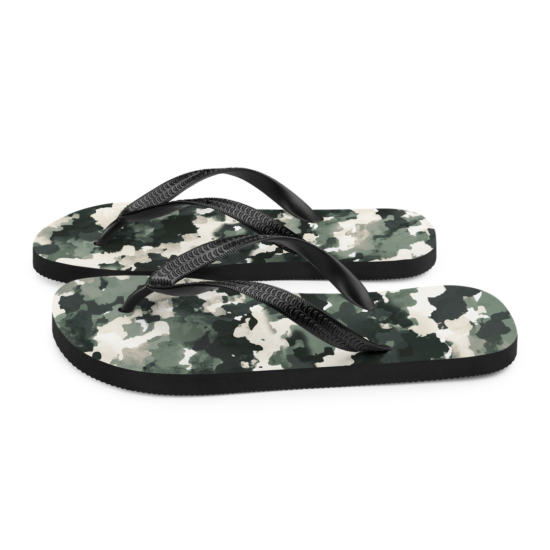 Valantomode | Women's Forest Mist Flip-Flops - Cushioned Summer Sandals