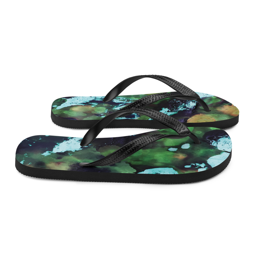 Valantomode | Women's Mystic Forest Flip-Flops - Comfortable Beach Sandals