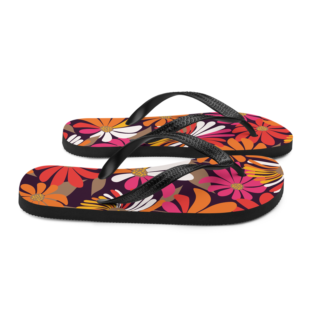Valantomode | Women's Petal Groove Cushioned Flip-Flops