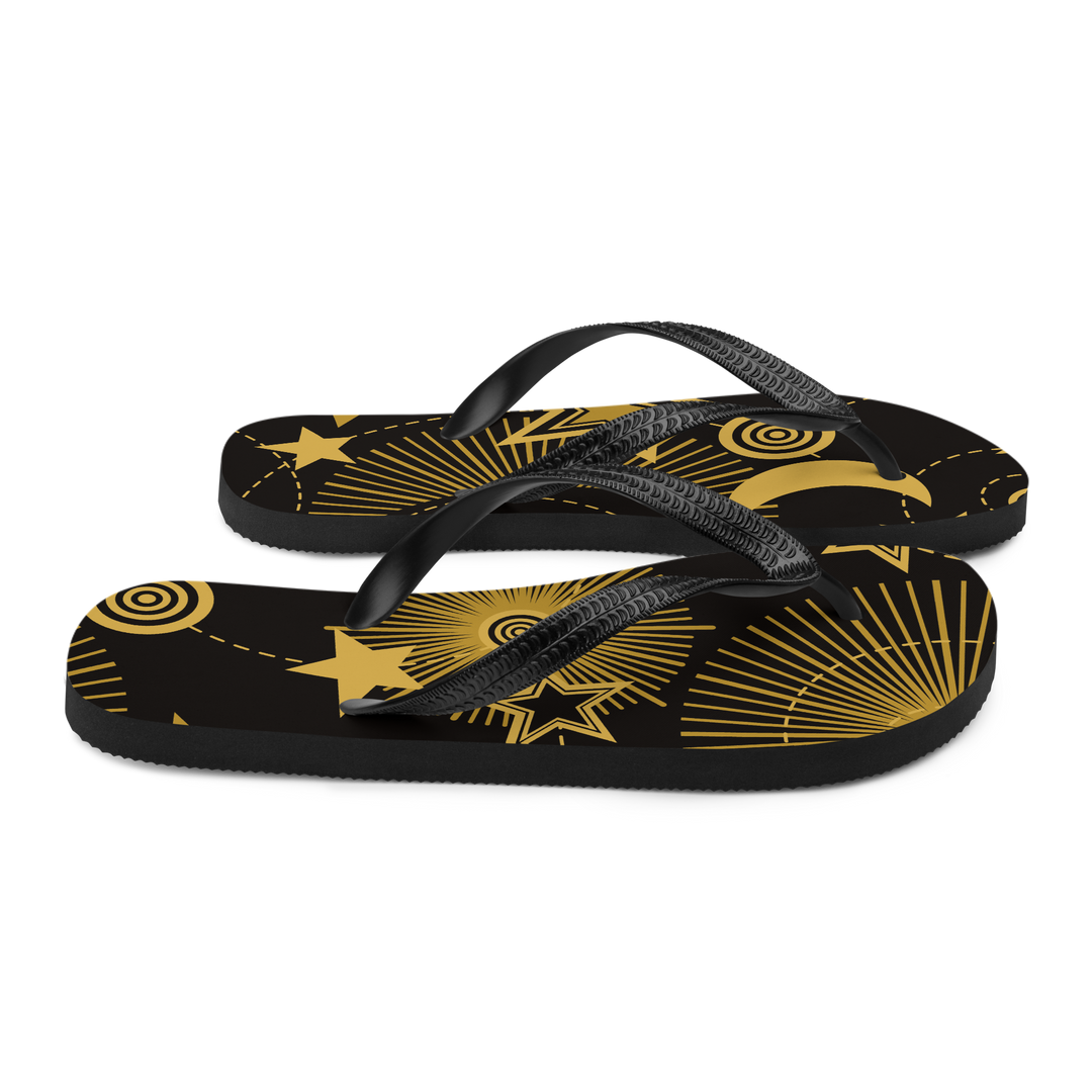 Valantomode | Women's Starlight Eclipse Metallic Flip-Flops