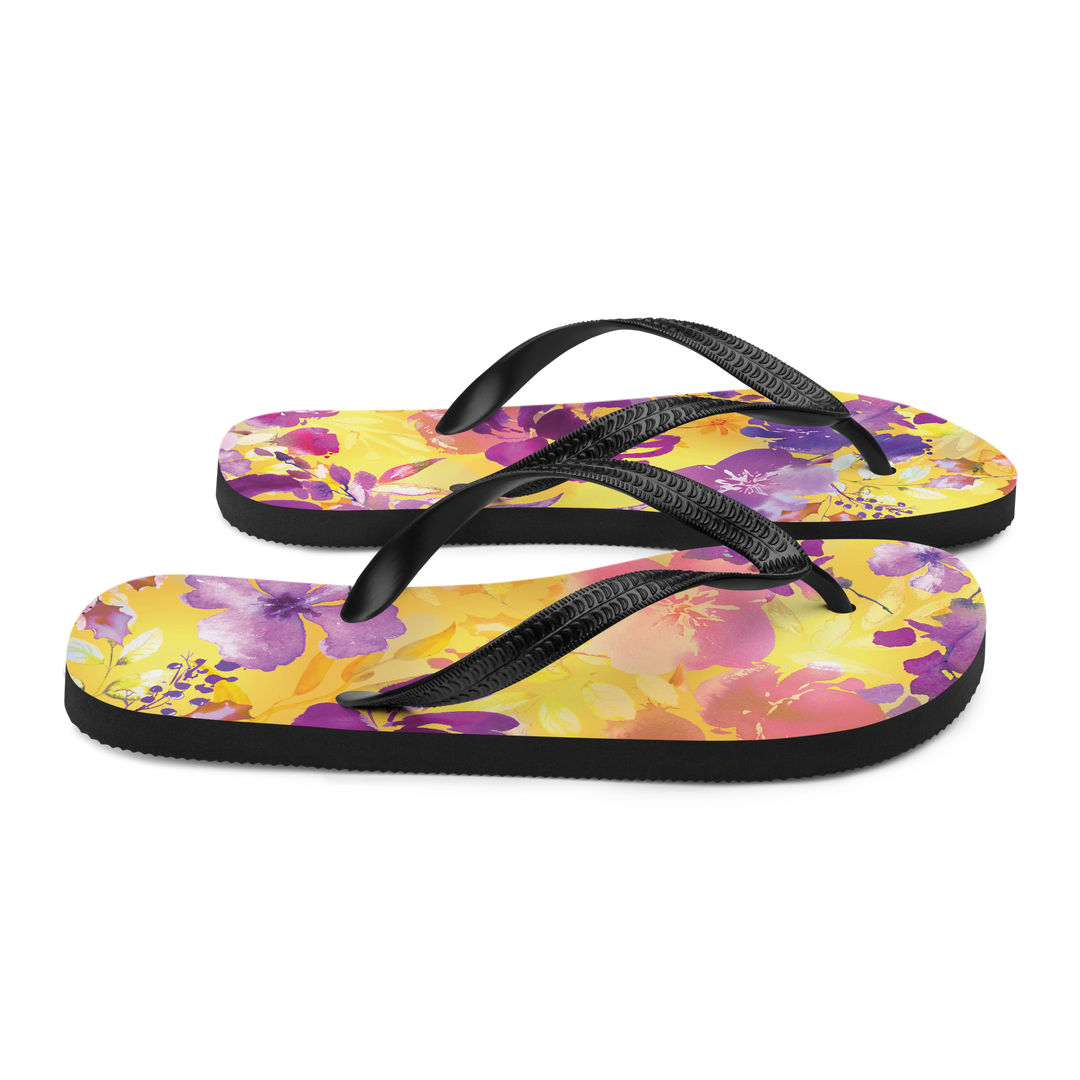 Valantomode | Women's Floral Sunrise Flip-Flops