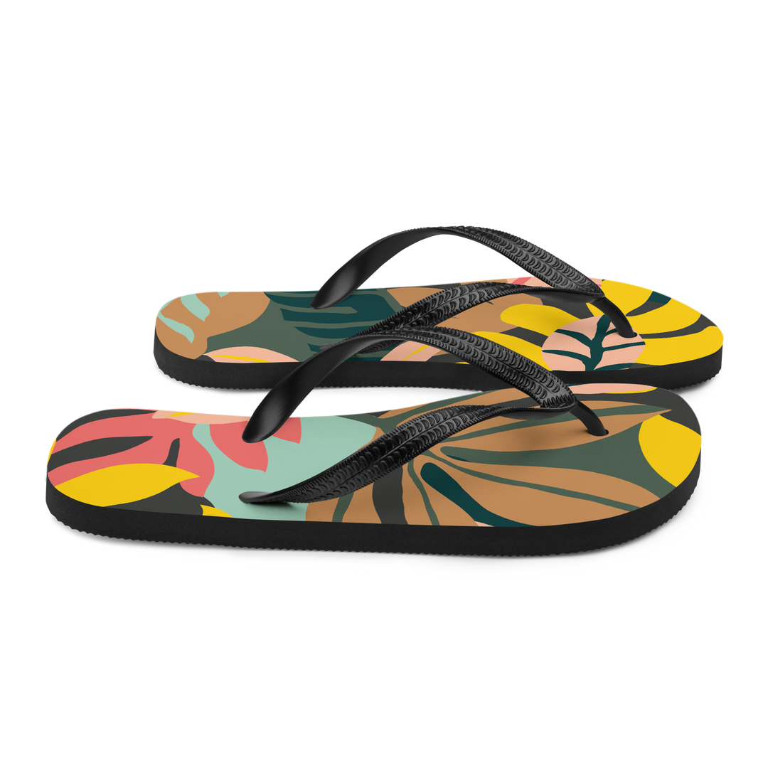 Valantomode | Women's Tropical Beach Flip-Flops - Arch Support