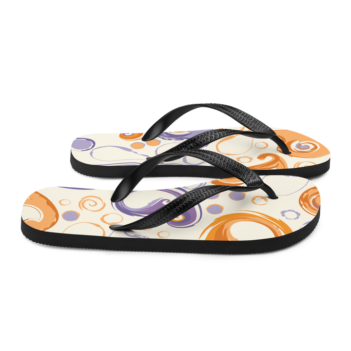 Valantomode | Women's Sunset Swirl Comfort Beach Flip-Flops