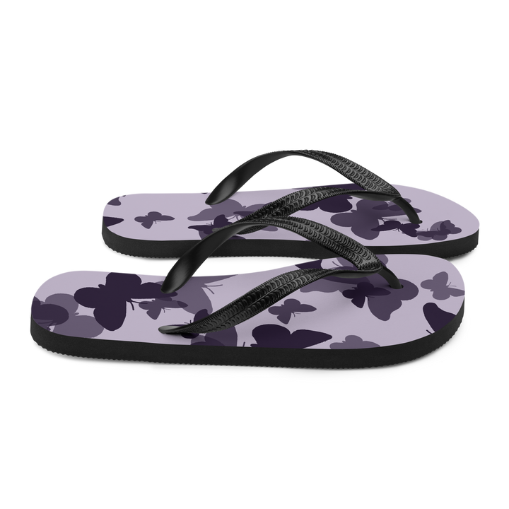 Valantomode | Violet Flutter Flip-Flops for Women - Beach Sandals