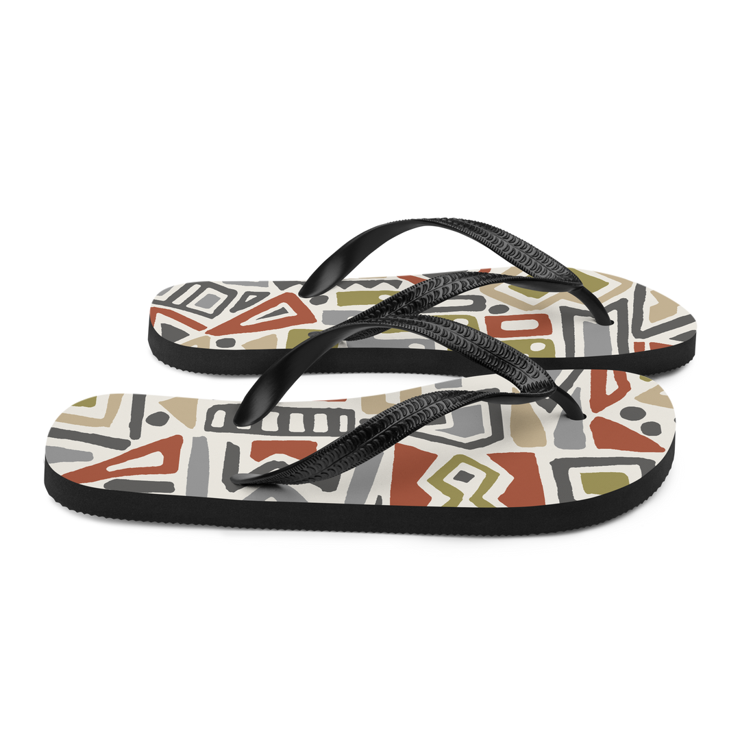 Valantomode | Women's Tribal Beach Flip-Flops - Comfortable Sandals