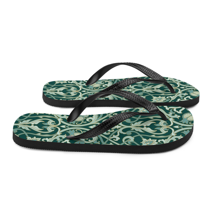 Valantomode | Women's Garden Lattice Flip-Flops Cushioned Summer Sandals