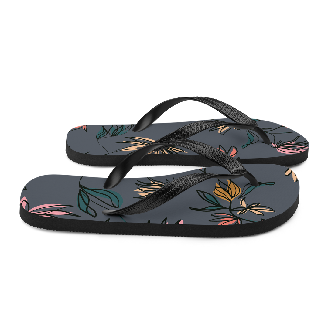 Valantomode | Women's Mystic Petals Floral Flip-Flops Comfy Sandals