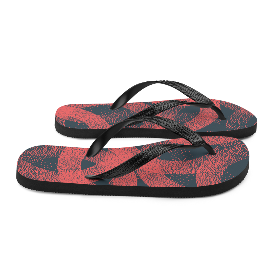 Valantomode | Women's Coral Flip-Flops - Comfortable Beach Sandals