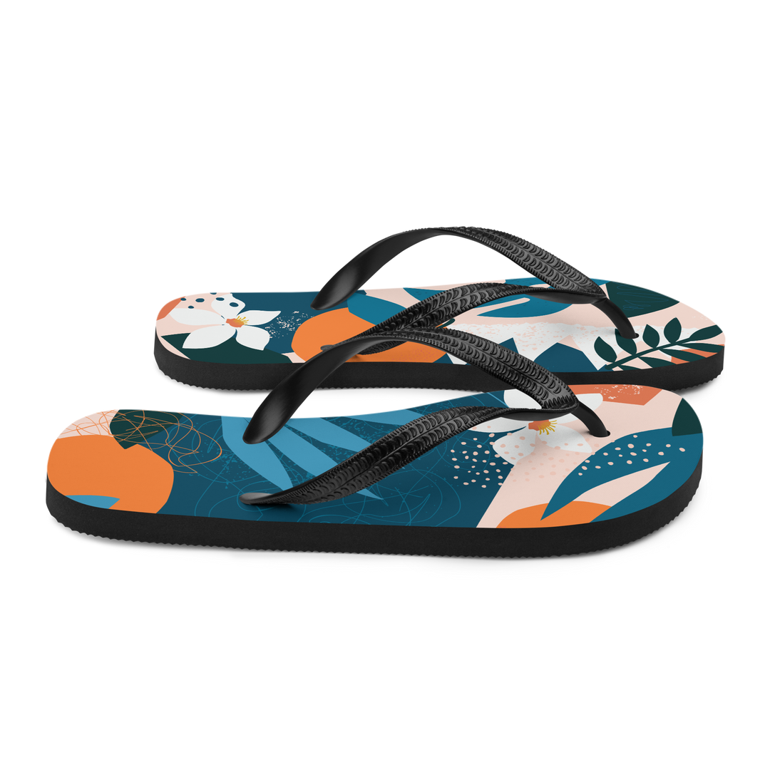 Valantomode | Women's Tropical Citrus Beach Flip-Flops