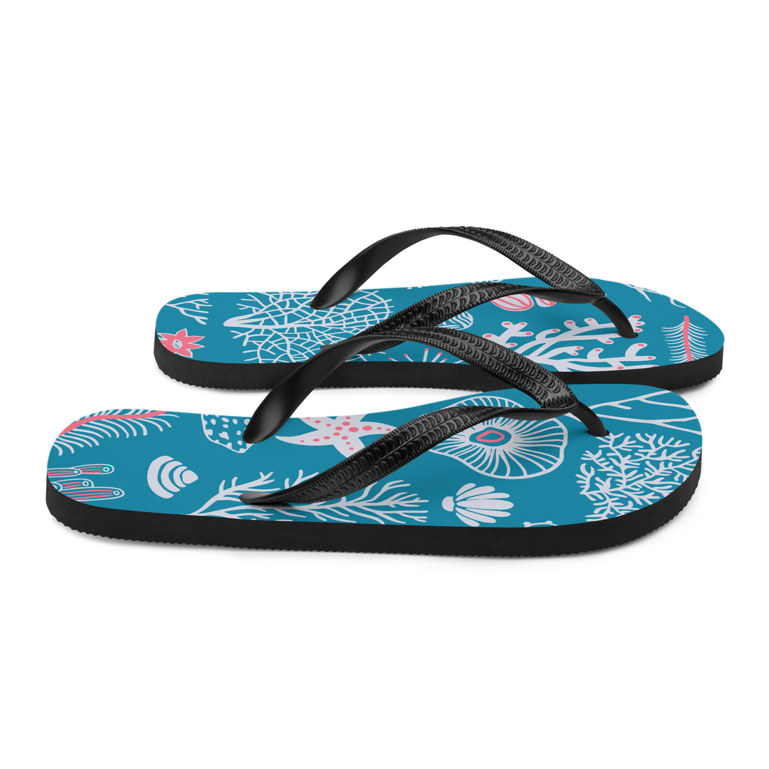 Valantomode | Women's Coral Beach Flip-Flops - Comfortable Summer Sandals