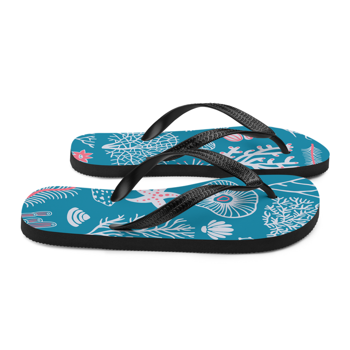 Valantomode | Women's Coral Beach Flip-Flops - Comfortable Summer Sandals