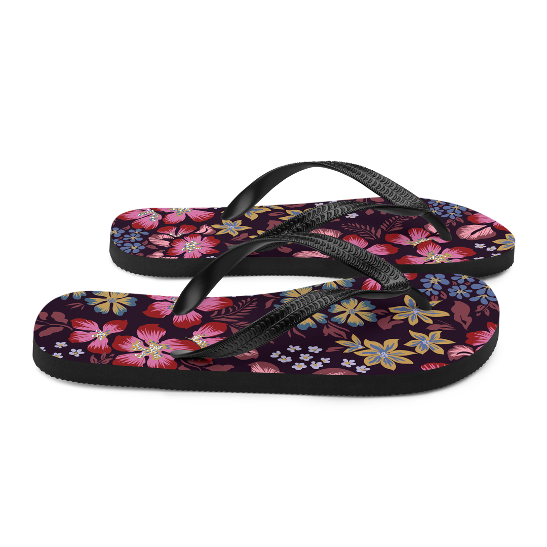 Valantomode | Women's Floral Garden Flip-Flops - Summer Sandals