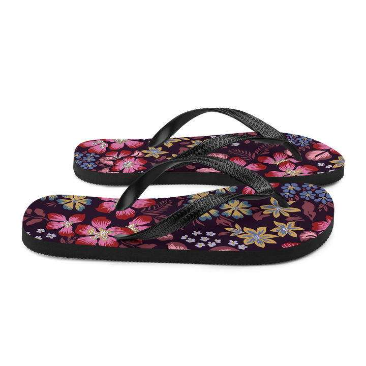 Valantomode | Women's Floral Garden Flip-Flops - Summer Sandals