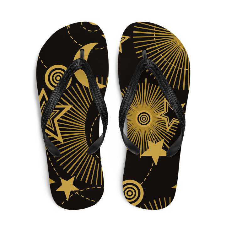 Valantomode | Women's Starlight Eclipse Metallic Flip-Flops