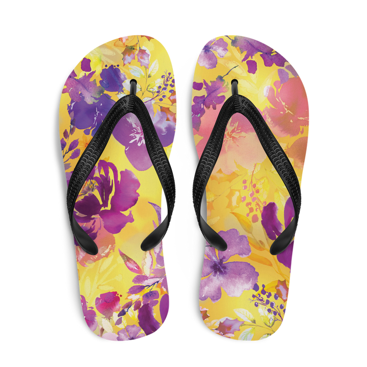 Valantomode | Women's Floral Sunrise Flip-Flops