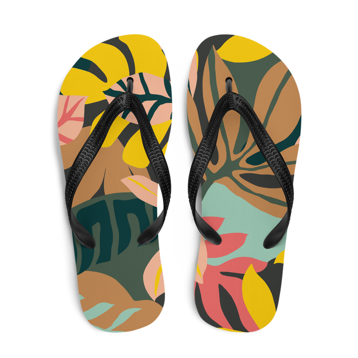 Valantomode | Women's Tropical Beach Flip-Flops - Arch Support