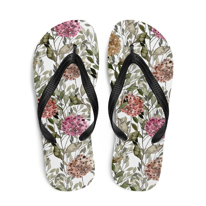 Valantomode | Women's Floral Flip-Flops - Cushioned Beach Sandals