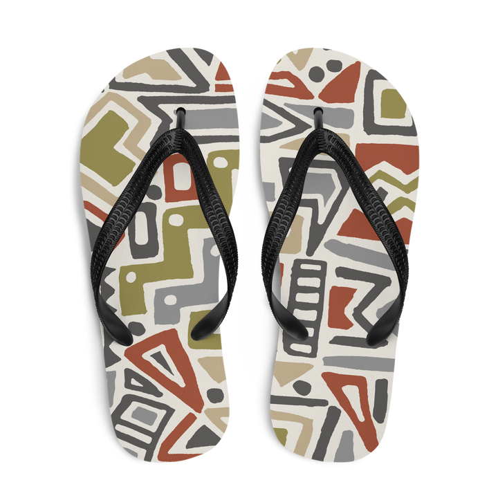 Valantomode | Women's Tribal Beach Flip-Flops - Comfortable Sandals